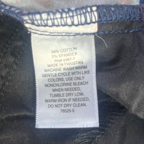 St Johns Bay Floral Shorts Womens 12 Blue New 5" Mid Rise Summer - Picture 11 of 15